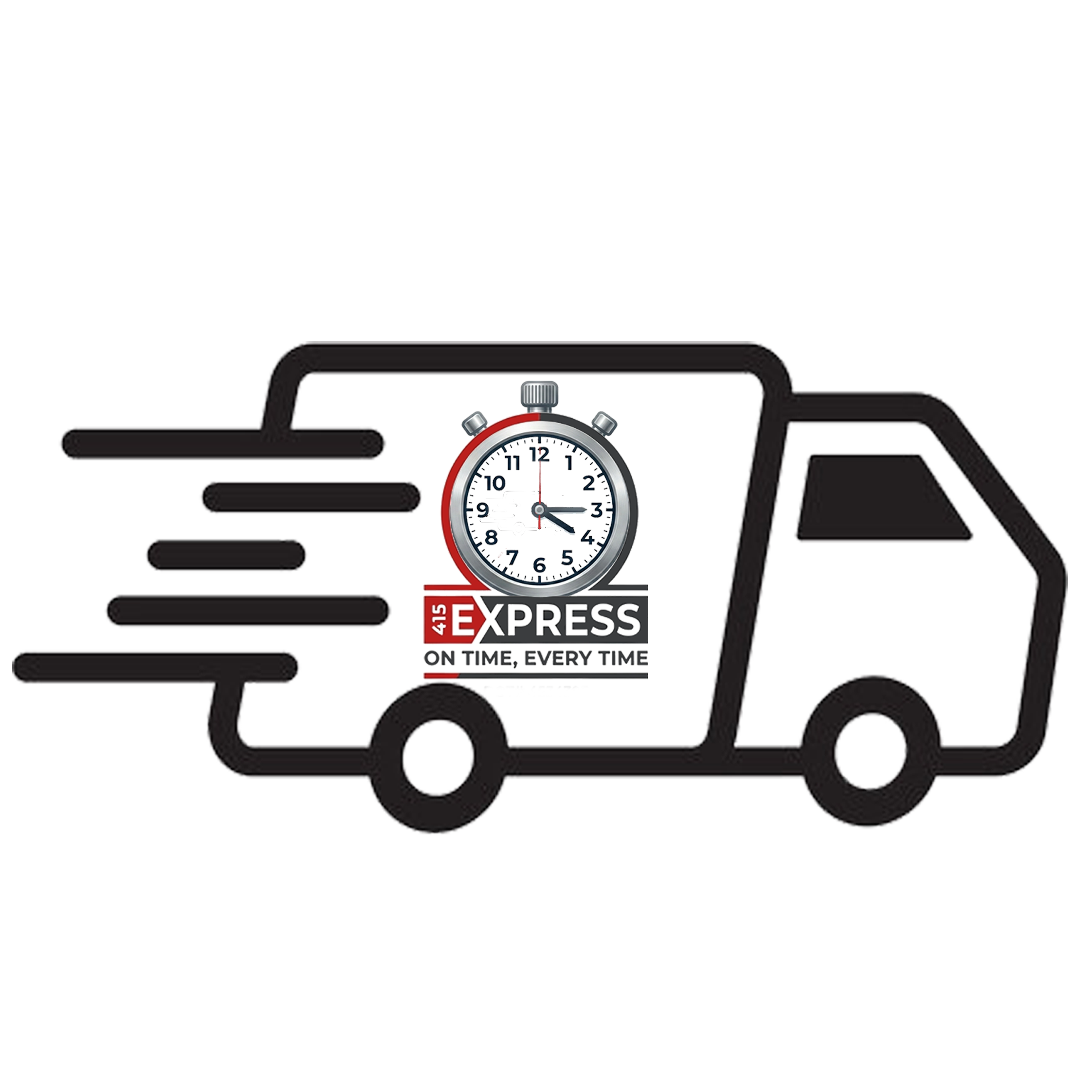 415 Express Cargo Van Logo Animation